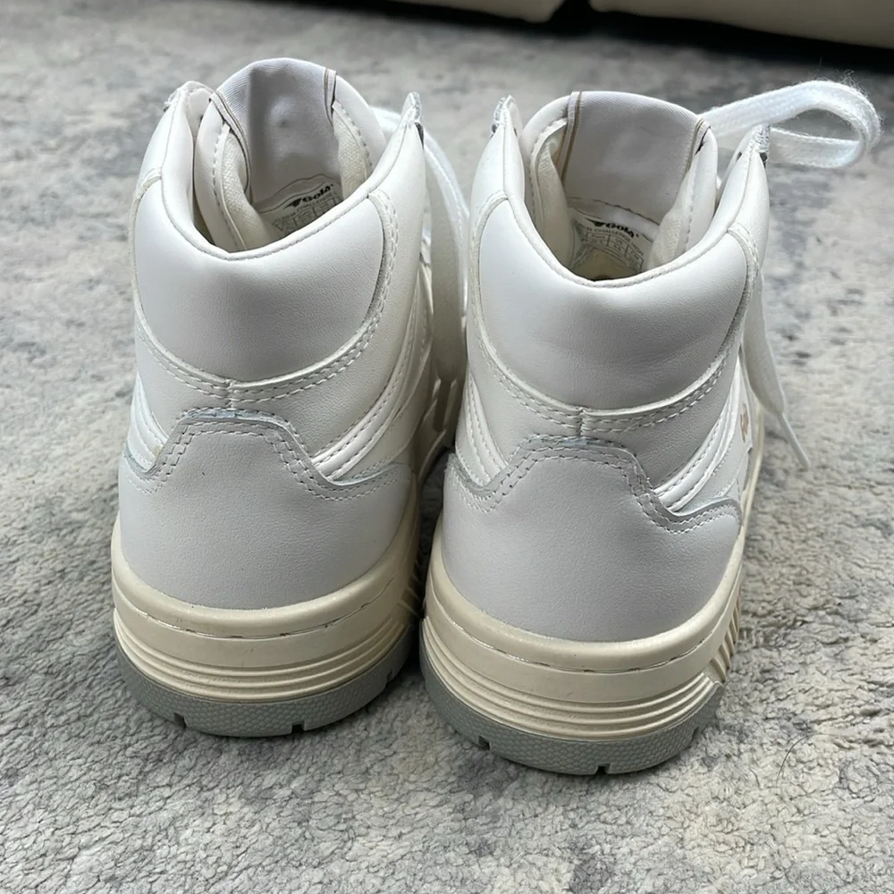 NIB Gola Challenge High Sneakers White Leather Hi Top Retro 80s Style Sz 6.5